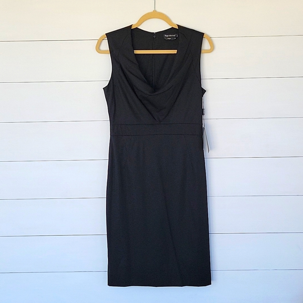 Paige Black Label Kingly Dress Size 10 Black With Subtle Silver Sparkles.
